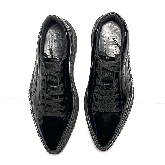 Stylish Women's Black Platform Sneakers - Picture 8 of 13